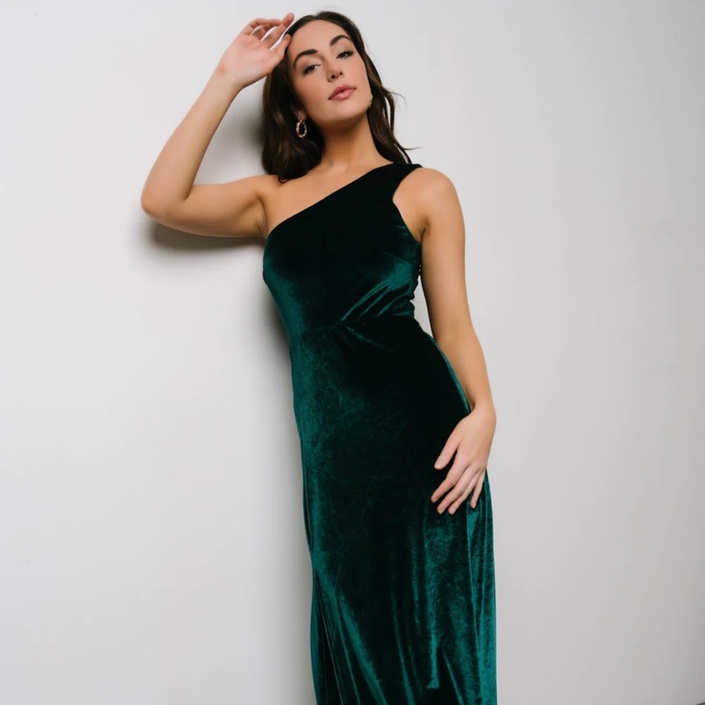 Tatiana Velvet One Shoulder Maxi Dress
